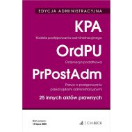 Edycja administracyjna Kodeks postępowania administracyjnego. Ordynacja podatkowa. Prawo o postępowaniu - 17183300106ks.jpg