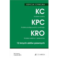 Kodeks cywilny Kodeks postępowania cywilnego Kodeks rodzinny i opiekuńczy: 12 innych aktów prawnych - 19434800106ks.jpg