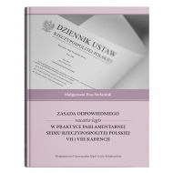 Zasada odpowiedniego vacatio legis w praktyce parlamentarnej Sejmu Rzeczypospolitej Polskiej VII i V - 19651600201ks.jpg