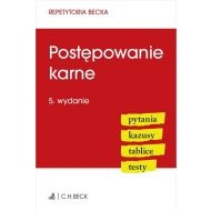 Postępowanie karne. Pytania. Kazusy. Tablice. Testy - 22860300106ks.jpg