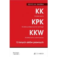 EDYCJA KARNA Kodeks karny Kodeks postępowania karnego Kodeks karny wykonawczy 13 innych aktów prawnych - 23366800106ks.jpg