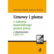 Umowy i pisma z zakresu materialnego prawa pracy z objaśnieniami i płytą CD - 66573200106ks.jpg