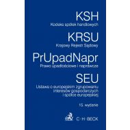 Kodeks spółek handlowych Krajowy Rejestr Sądowy Prawo upadłościowe i naprawcze. Ustawa o europejskim zgrupowaniu interesów gospodarzcych - 707281i.jpg