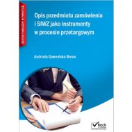 Opis przedmiotu zamówienia i SIWZ jako instrumenty w procesie przetargowym + CD - 733891i.jpg