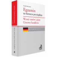 Egzamin na tłumacza przysięgłego Wzory umów i pism Umowy handlowe. Wersja polsko-niemiecka - 77165700106ks.jpg