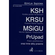 Kodeks spółek handlowych. Krajowy Rejestr Sądowy. Monitor Sądowy i Gospodarczy. Prawo upadłościowe oraz inne akty prawne - 80480900106ks.jpg