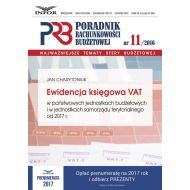 Ewidencja księgowa VAT w państwowych jednostkach budżetowych i w jednostkach samorządu terytorialneg: Poradnik Rachunkowości Budżetowej 11/16 - 826100i.jpg