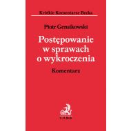 Postępowanie w sprawach o wykroczenia. Komentarz - 826143i.jpg