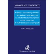 Funkcje i konstrukcja prawna wezwań do zapisywania się na sprzedaż lub zamianę akcji spółki publicznej - 830205i.jpg