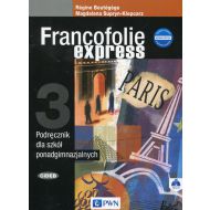 Francofolie express 3 Podręcznik + CD: Szkoła ponadgimnazjalna - 867674i.jpg