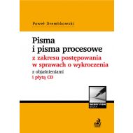 Pisma procesowe i orzeczenia w sprawach o wykroczenia: z objaśnieniami i płytą CD - 907273i.jpg