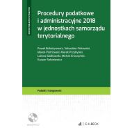 Procedury podatkowe i administracyjne 2018 w jednostkach samorządu terytorialnego + płyta CD - 908614i.jpg