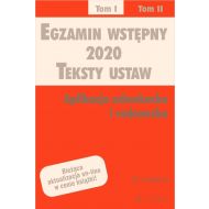 Egzamin wstępny 2020. Teksty ustaw. Aplikacja adwokacka i radcowska. Tom I - ksiazka_1639558_9788381986700_egzamin-wstepny-2020-teksty-ustaw-aplika.jpg