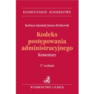 Kodeks postępowania administracyjnego. Komentarz - ksiazka_1671885_9788381989855_kodeks-postepowania-administracyjnego-ko.jpg