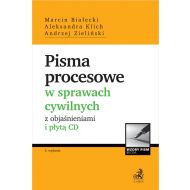 Pisma procesowe w sprawach cywilnych z objaśnieniami i płytą CD - ksiazka_1691573_9788382352276_pisma-procesowe-w-sprawach-cywilnych-z-o.jpg