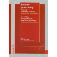 Rzetelny proces karny. Materiały konferencji naukowej. Trzebieszowice 17-19 września 2009 r. - ksiazka_329251_9788326402814_rzetelny-proces-karny-materialy-konferen.jpg